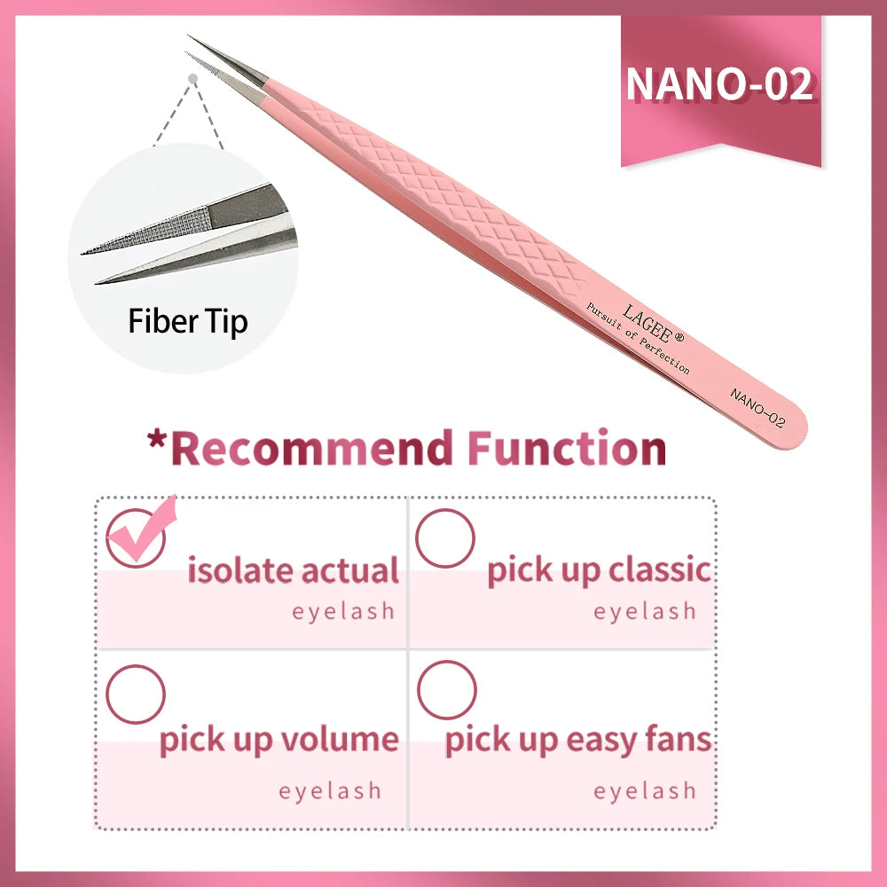 Fiber Tip Eyelash Extension Tweezer