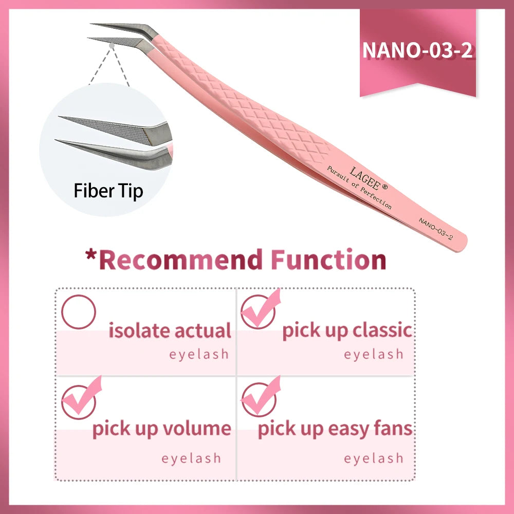 Fiber Tip Eyelash Extension Tweezer