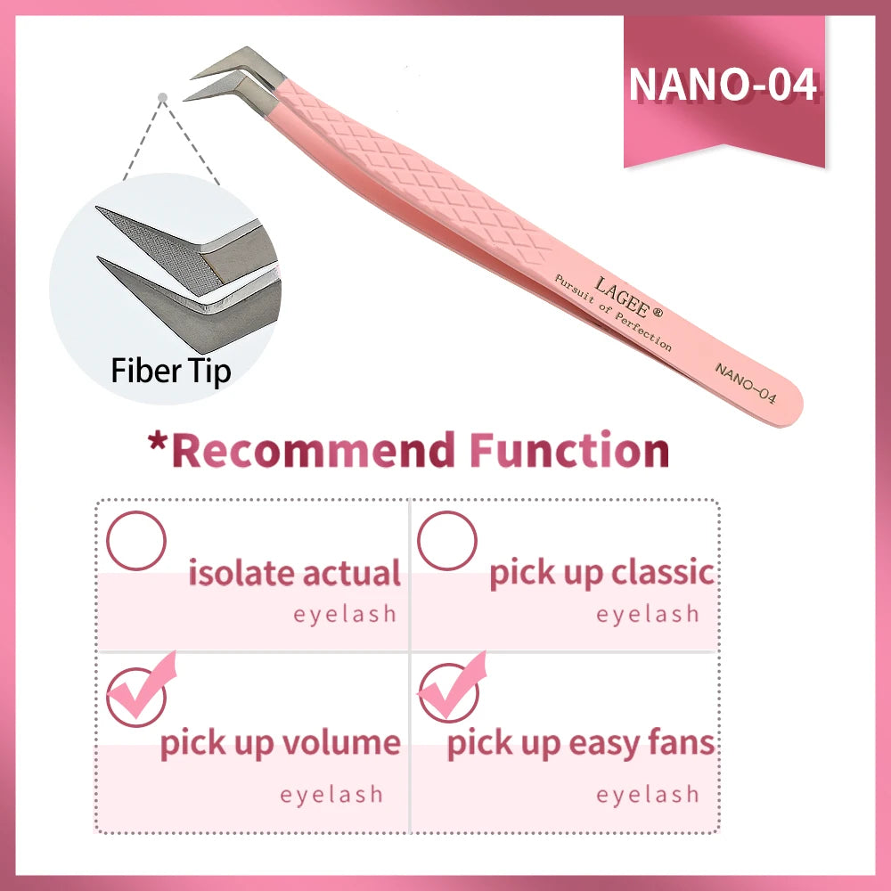 Fiber Tip Eyelash Extension Tweezer