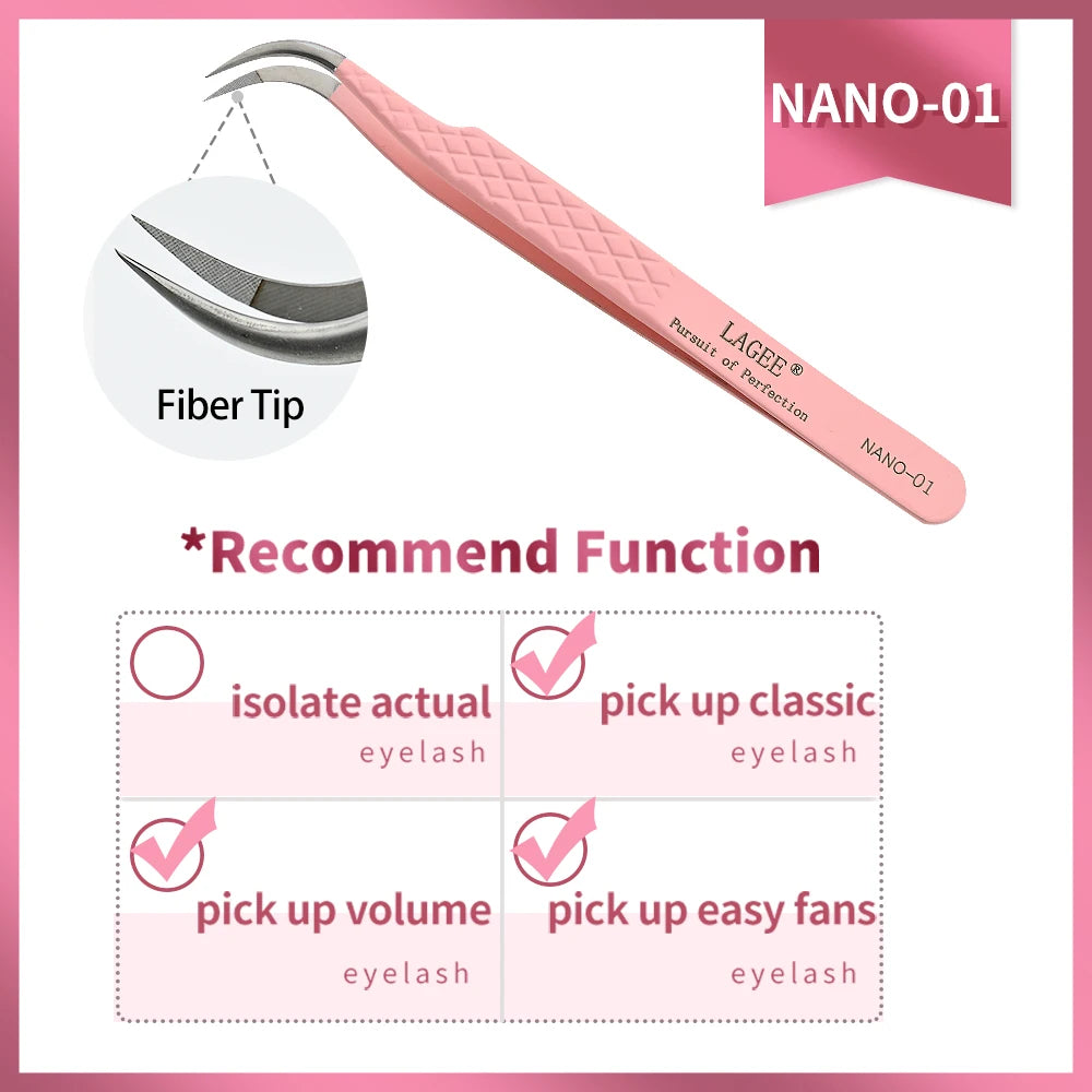 Fiber Tip Eyelash Extension Tweezer