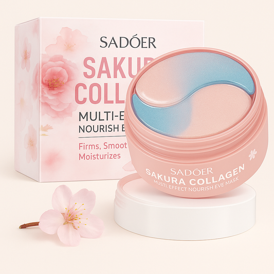 60Pcs Sakura Collagen Eye Mask