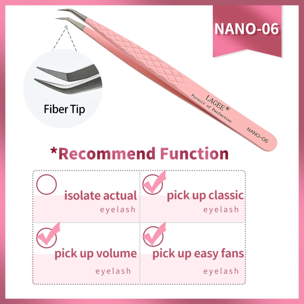 Fiber Tip Eyelash Extension Tweezer