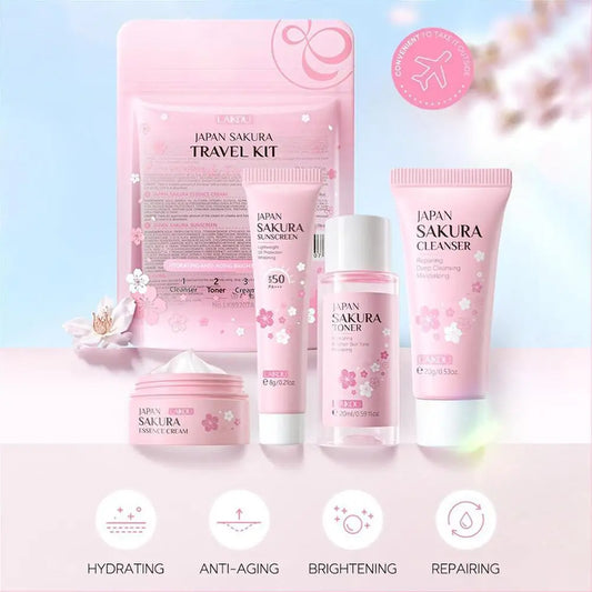 4Pcs/Set - Skin Care Travel Kit